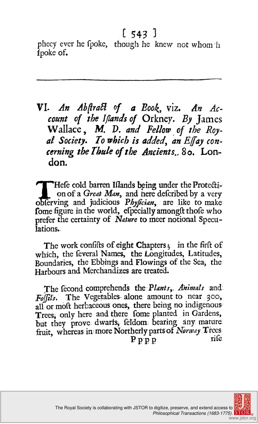 Cover for An Account Of The Islands Of Orkney