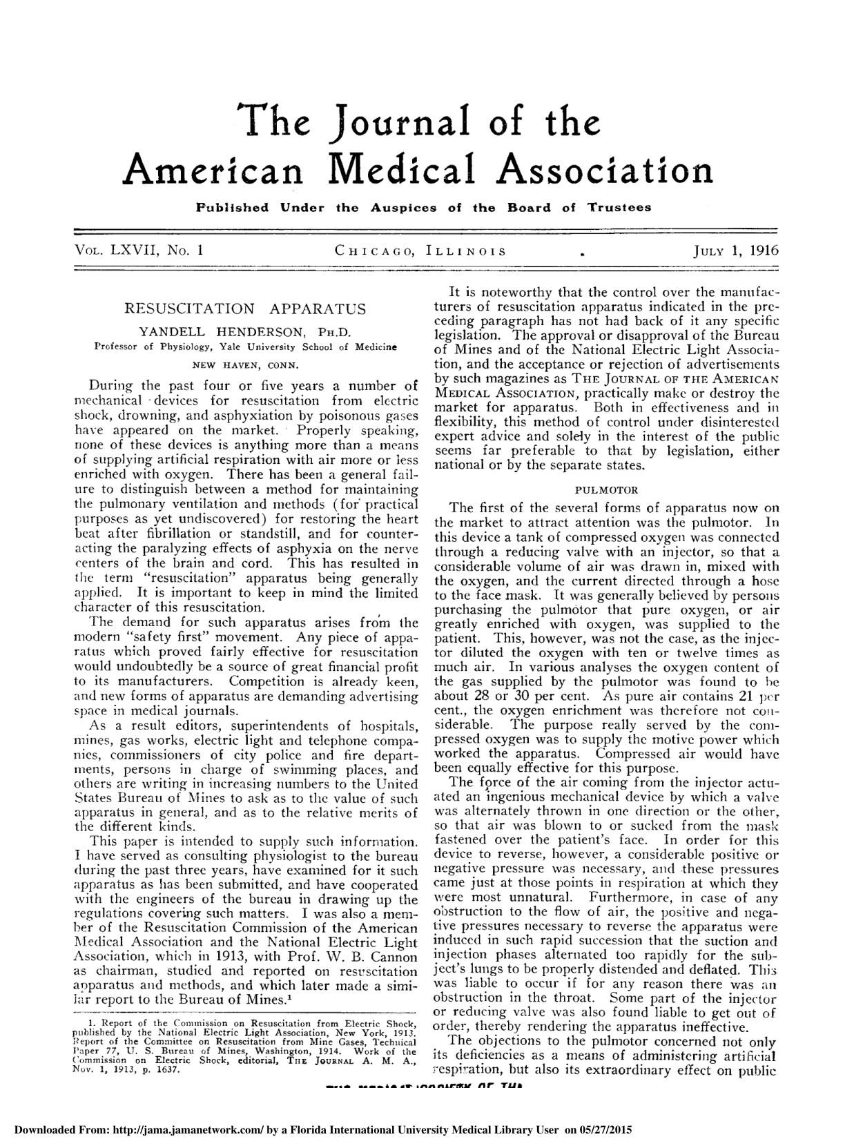 Cover for Resuscitation Apparatus