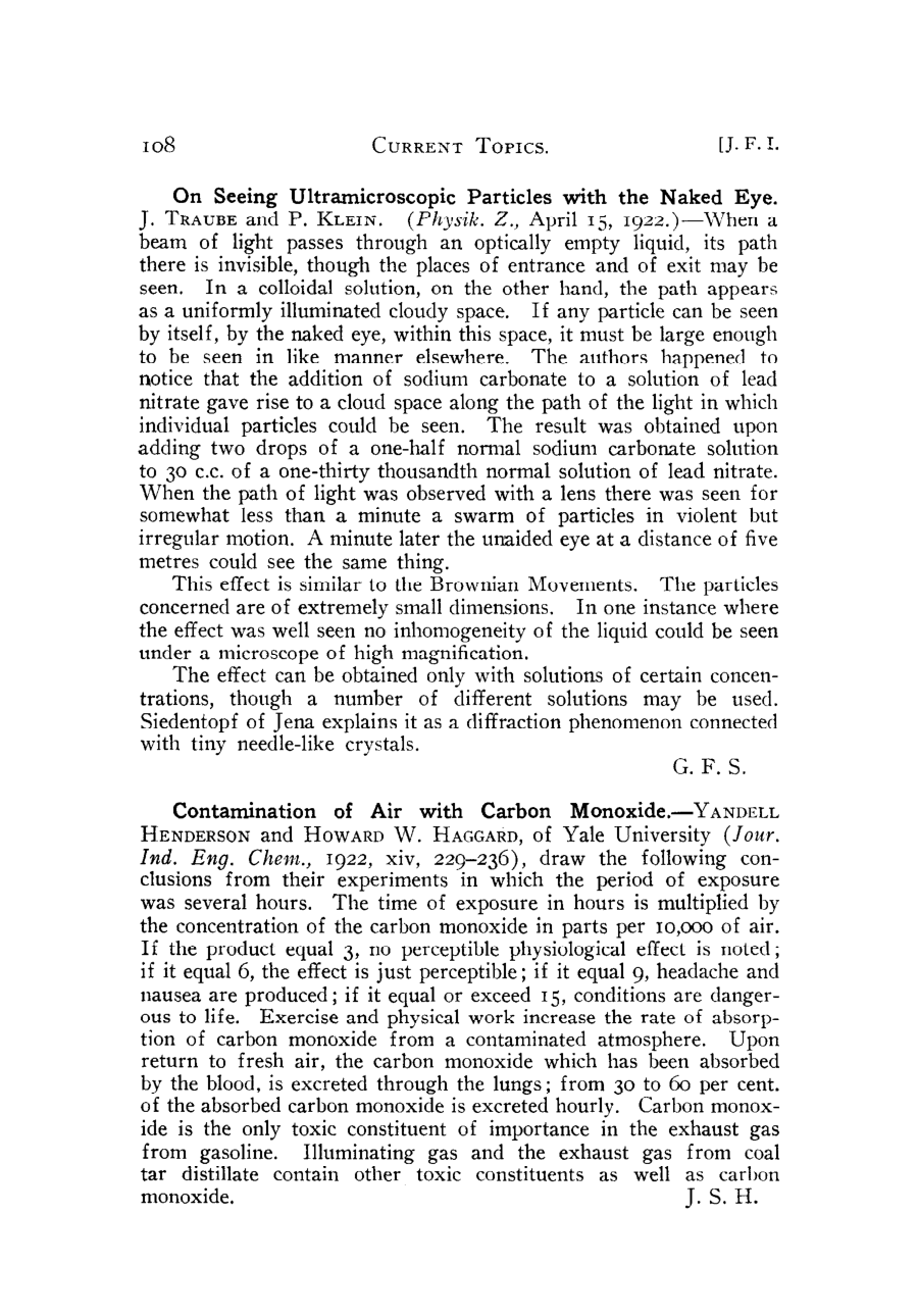 Cover for Contamination Of Air With Carbon Monoxide
