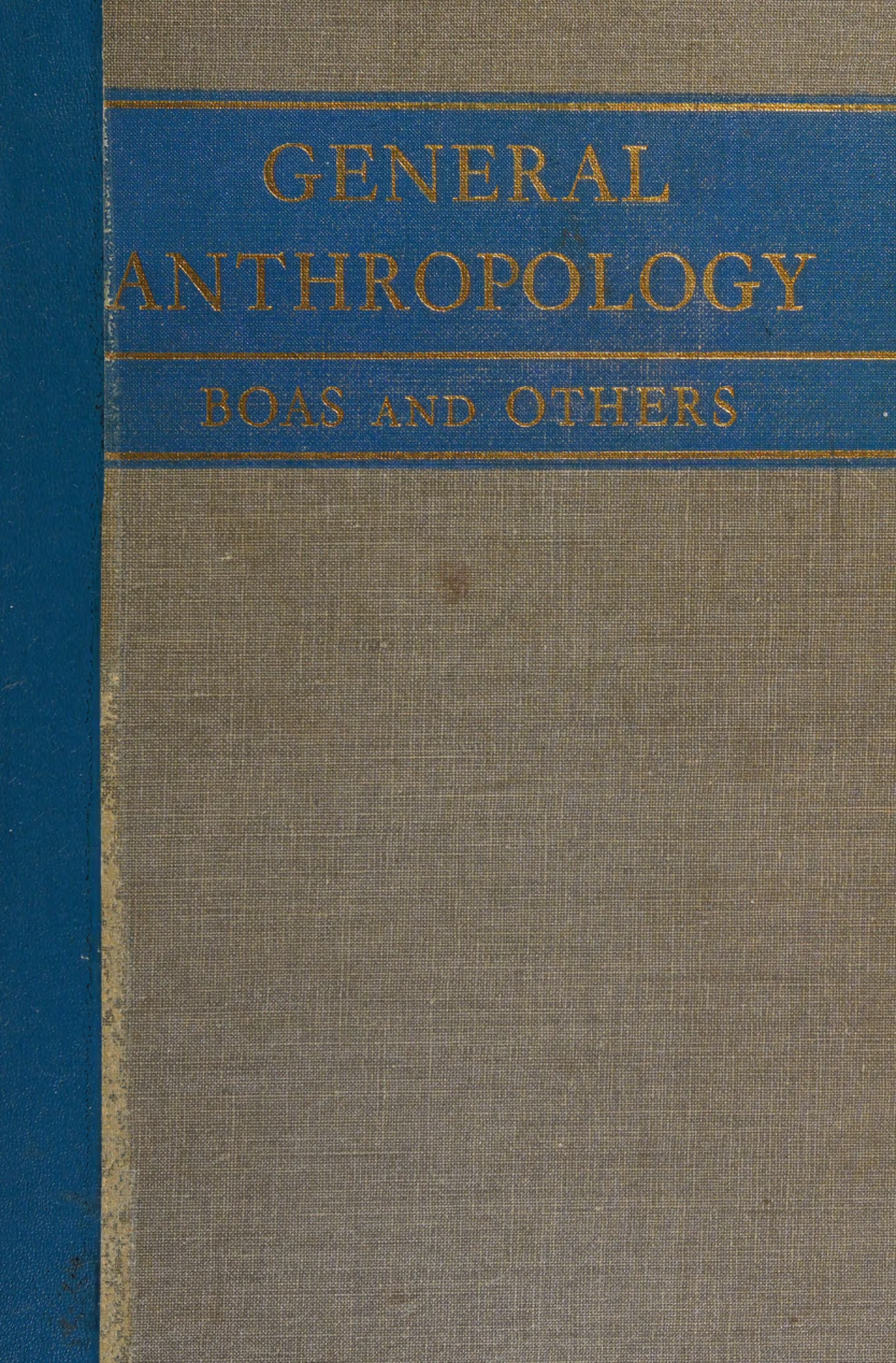 Cover for General Anthropology