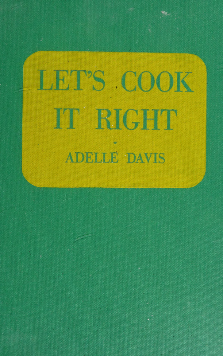 Cover for Let's Cook It Right