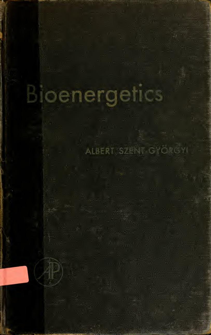 Cover for Bioenergetics
