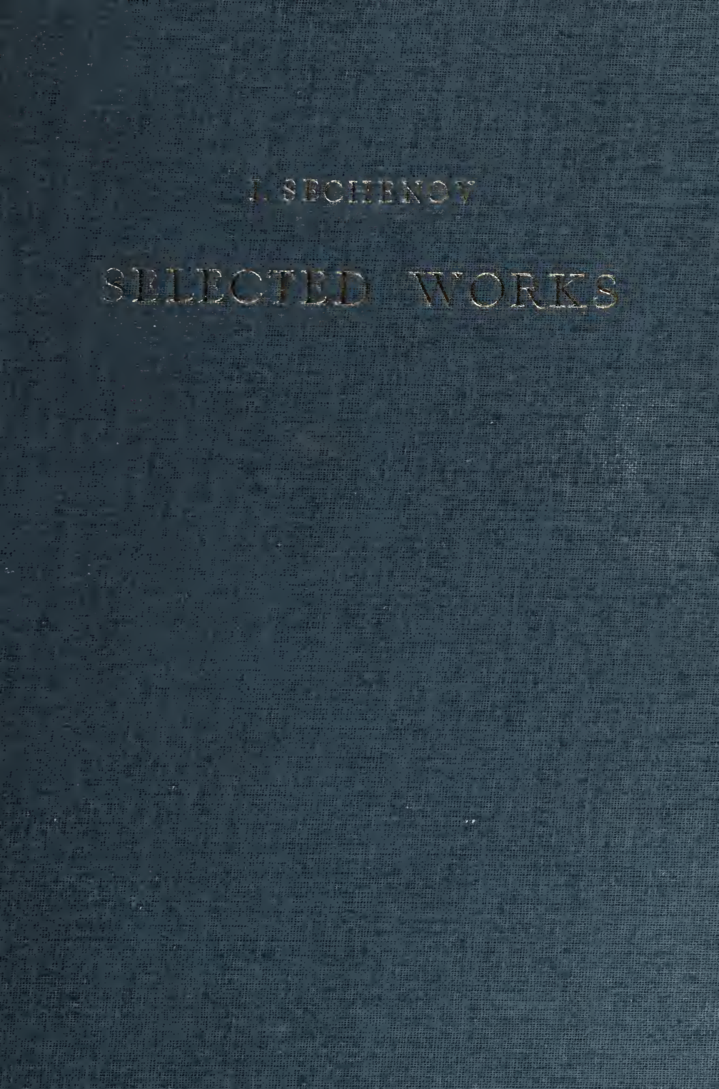 Cover for Selected Works