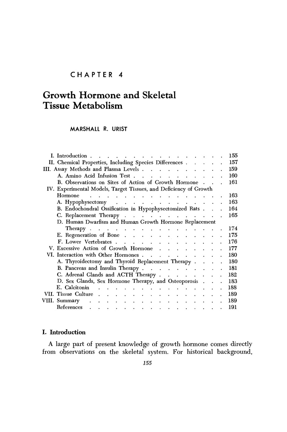 Cover for Growth Hormone And Skeletal Tissue Metabolism