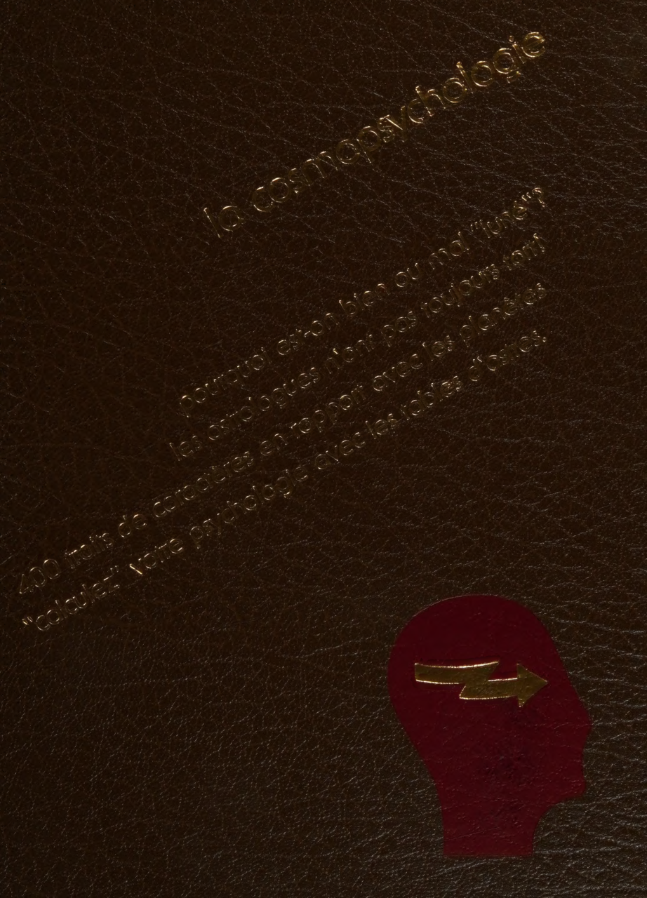 Cover for La Cosmopsychologie