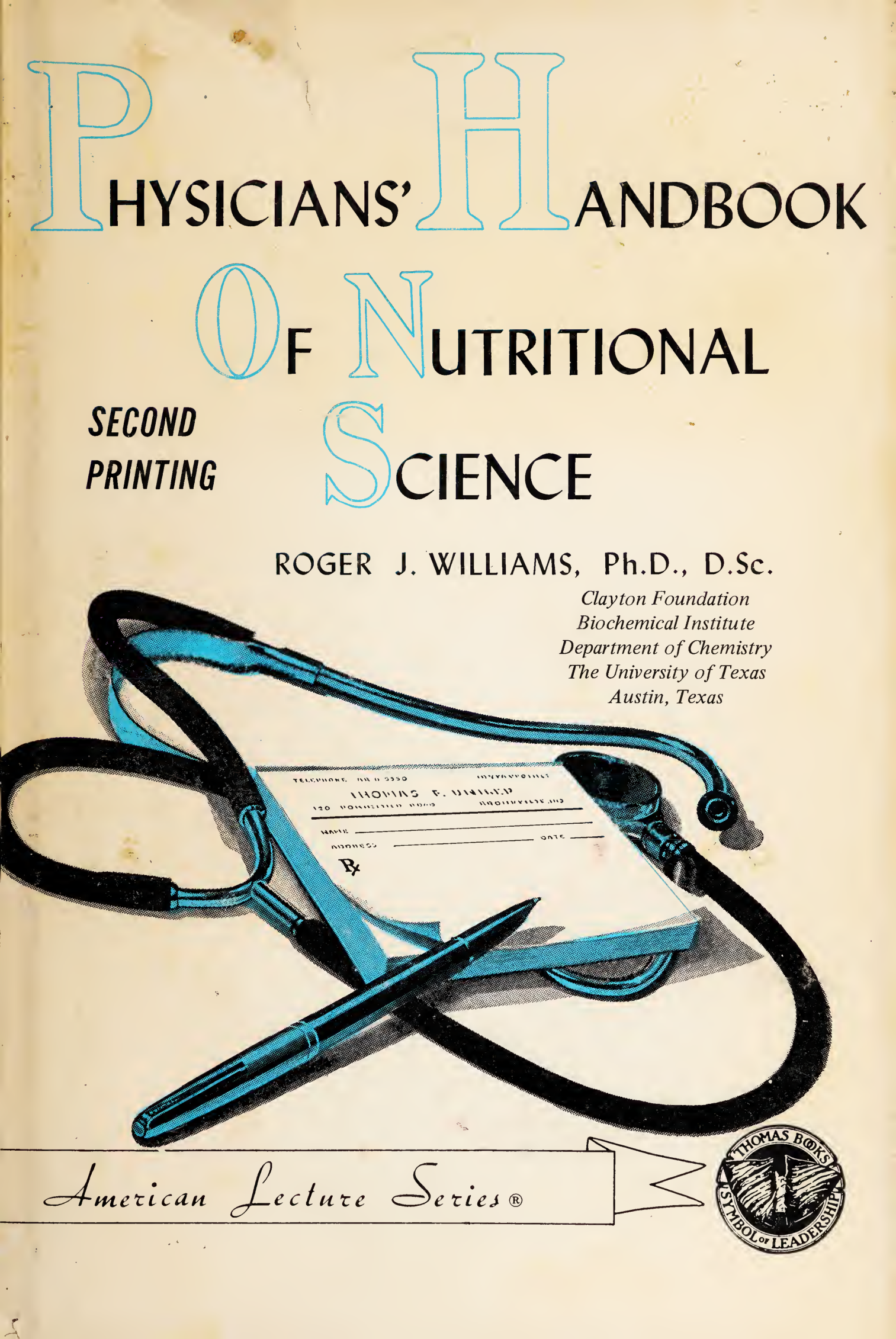 Cover for Physicians' Handbook Of Nutritional Science