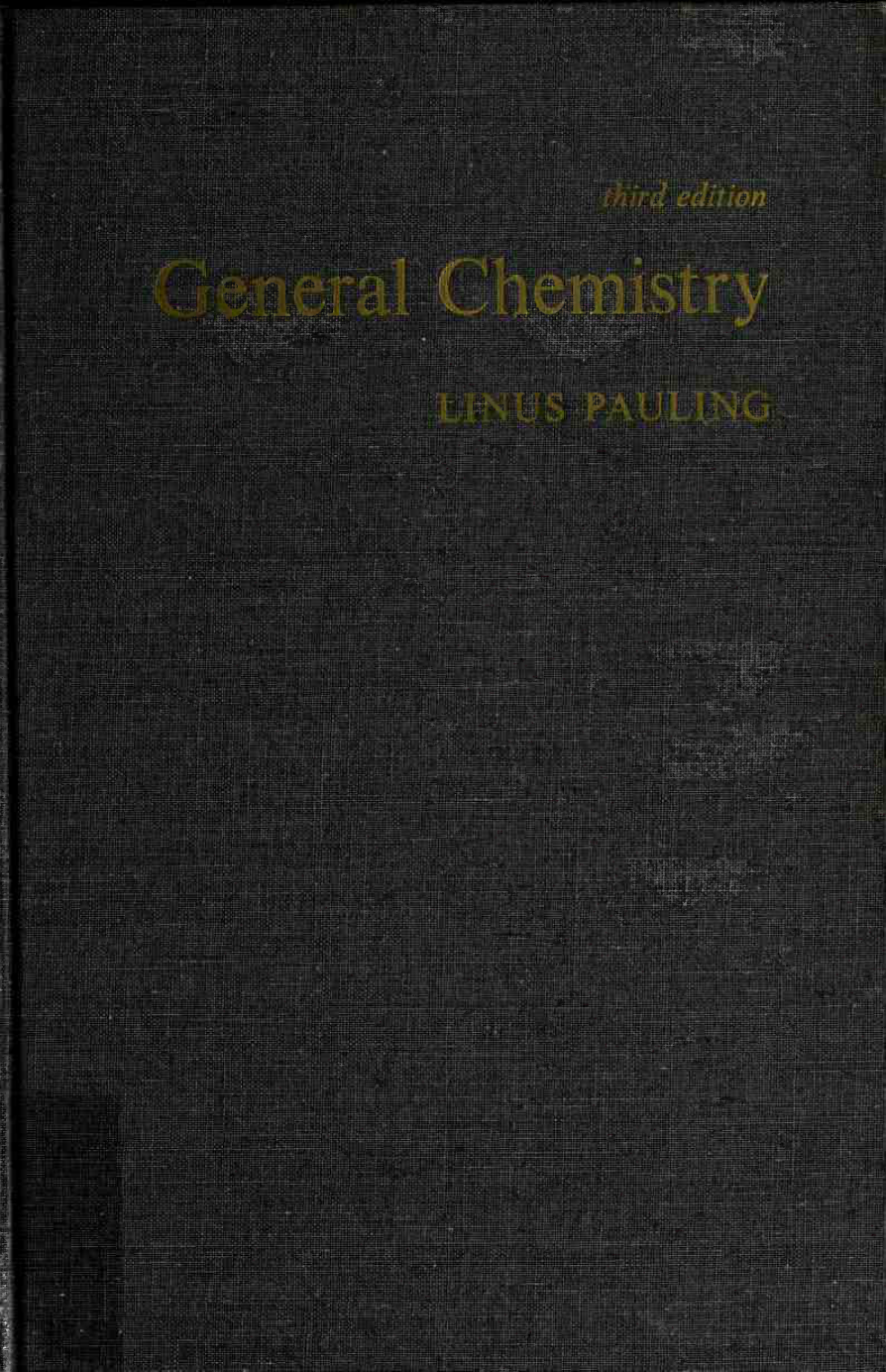 Cover for General Chemistry
