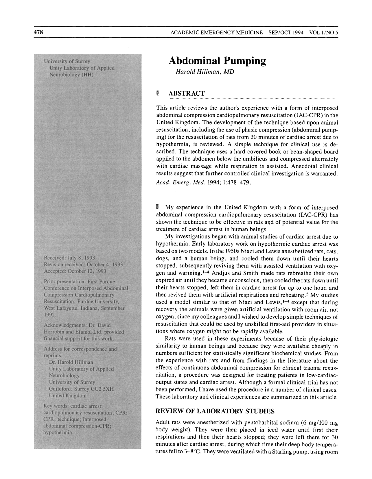 Cover for Abdominal Pumping