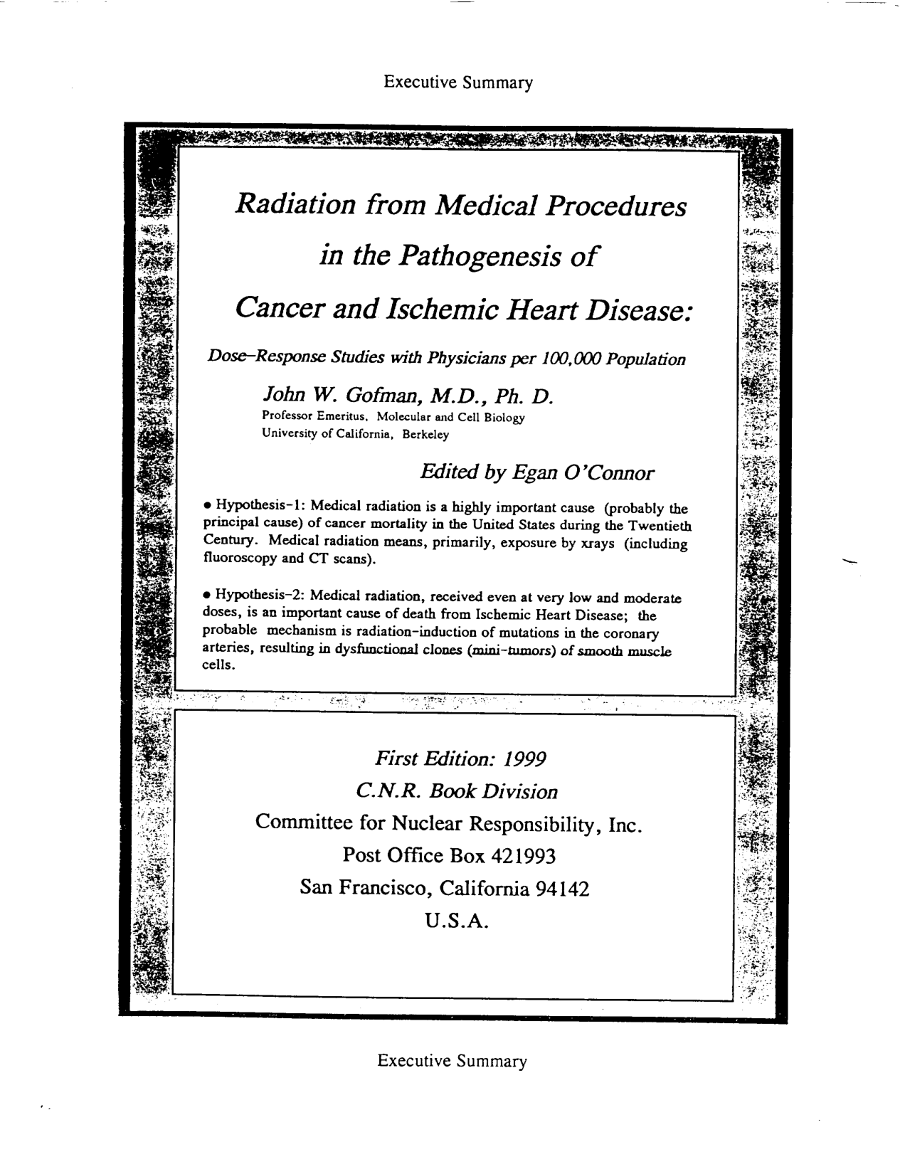 Cover for Radiation From Medical Procedures